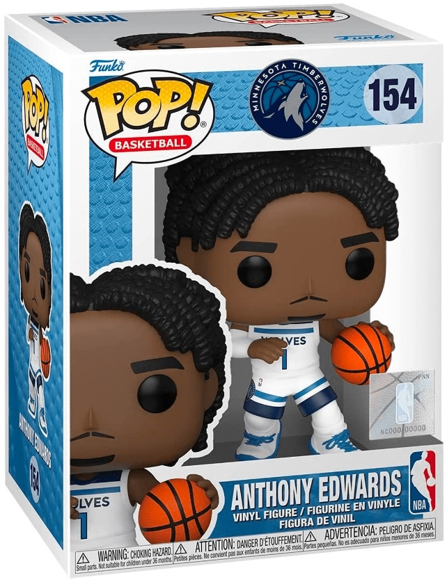 Фигурка Funko POP Basketball: NBA Minnesota Timberwolves – Anthony Edwards (9,5 см)