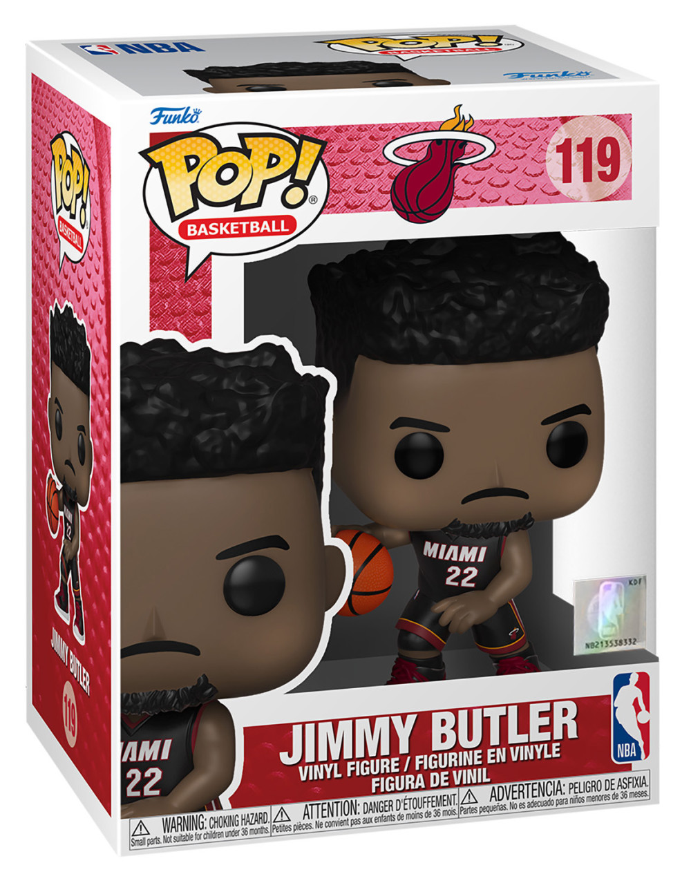  Funko POP Basketball: NBA Miami Heat  Jimmy Butler Black Jersey (9,5 )