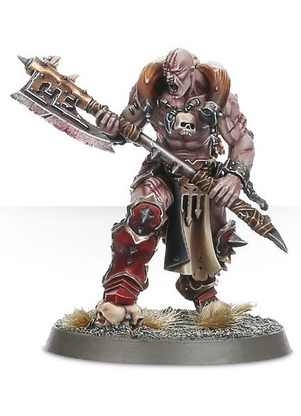 Warhammer. Миниатюра Khorne Bloodbound Slaughterpriest