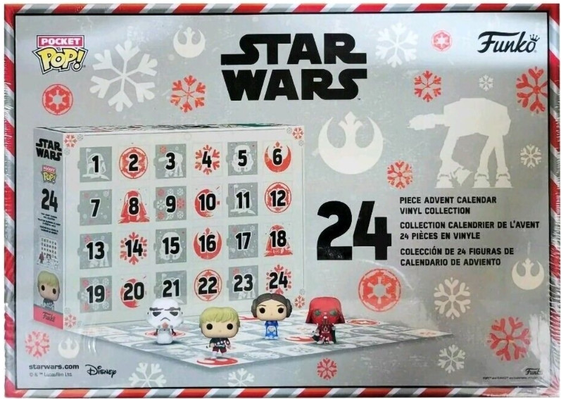   Funko Pocket POP Star Wars: Holiday  Advent Calendar 2022 + 24 Mini Vinyl Figures 