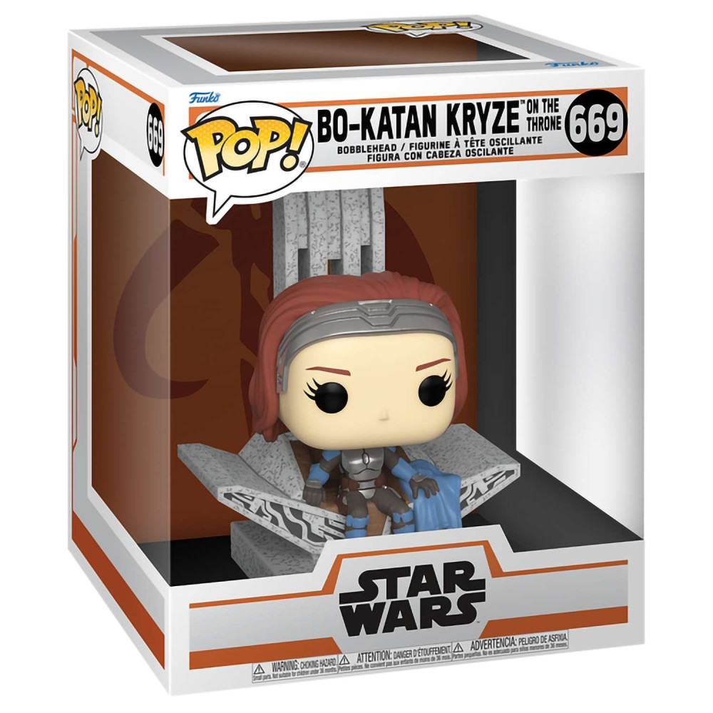 Фигурка Funko POP Star Wars: Mandalorian S9 – Bo-Katan Kryze on Throne Bobble-Head (9,5 см)