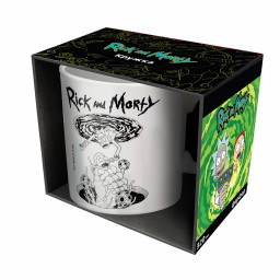 Кружка Rick And Morty: Рисованый портал (фарфор 330мл)