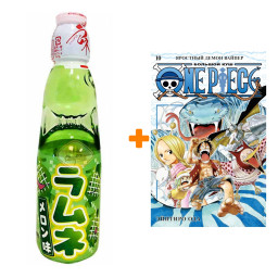 ����� ����� One Piece. ������� ���. ��. 10. �������� ����� ������ + ������� ������������ Ramune Lemonade Melon ���� ���� 200��