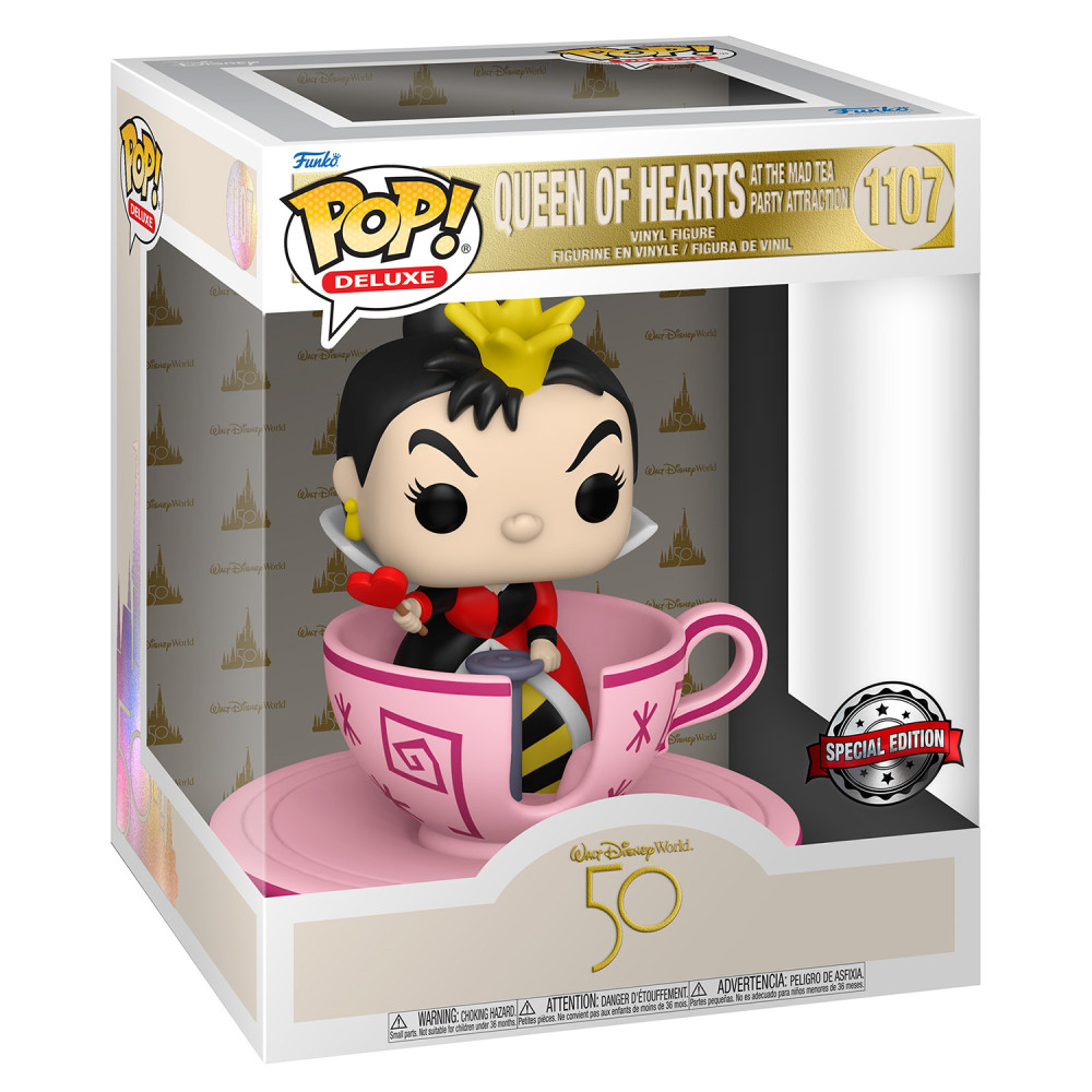  Funko POP Deluxe: Walt Disney World 50  Queen Of Hearts At The Mad Tea Party Attraction Exclusive (9,5 )