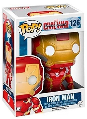  Funko POP Marvel: Captain America Civil War  Iron Man Bobble-Head (9,5 )