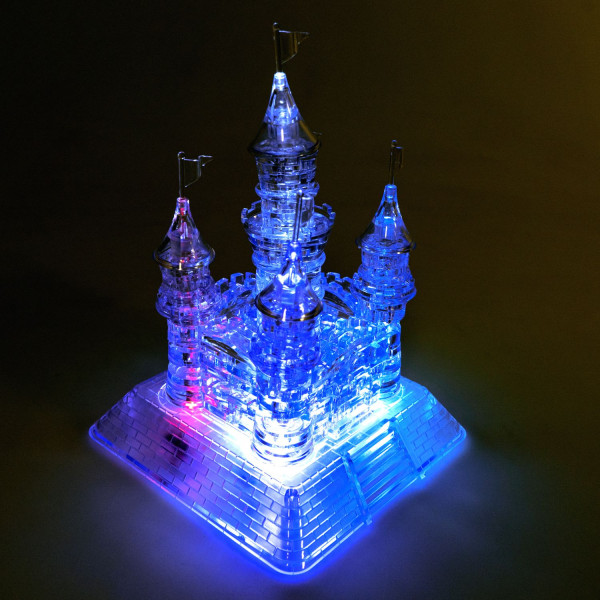 3D Пазл Магия кристаллов: Замок с подсветкой (105 деталей)