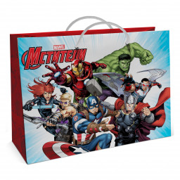 Пакет Avengers подарочный большой (400x300x140 мм)