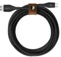 Кабель Belkin DURATEK PLUS USB-A/USB-C с ремешком, 1,2м (черный) (F2CU069bt04-BLK)