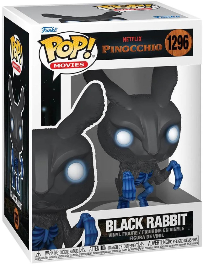 Фигурка Funko POP Movies: Netflix Pinocchio – Black Rabbit (9,5 см)