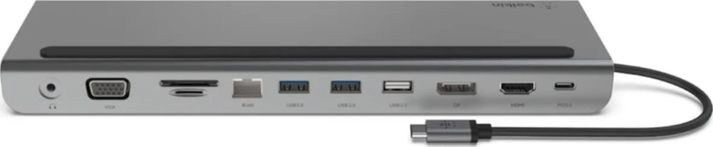 Многопортовая ДОК-станция Belkin 11в1 (серый) (INC004btSGY)