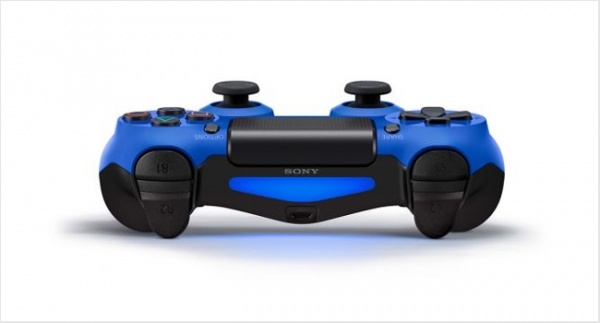 Беспроводной геймпад DualShock 4 Wave Blue для PS4 (синий)