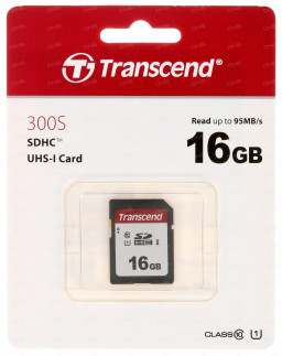  Transcend SDHC 16GB Class 10 UHS-I U1