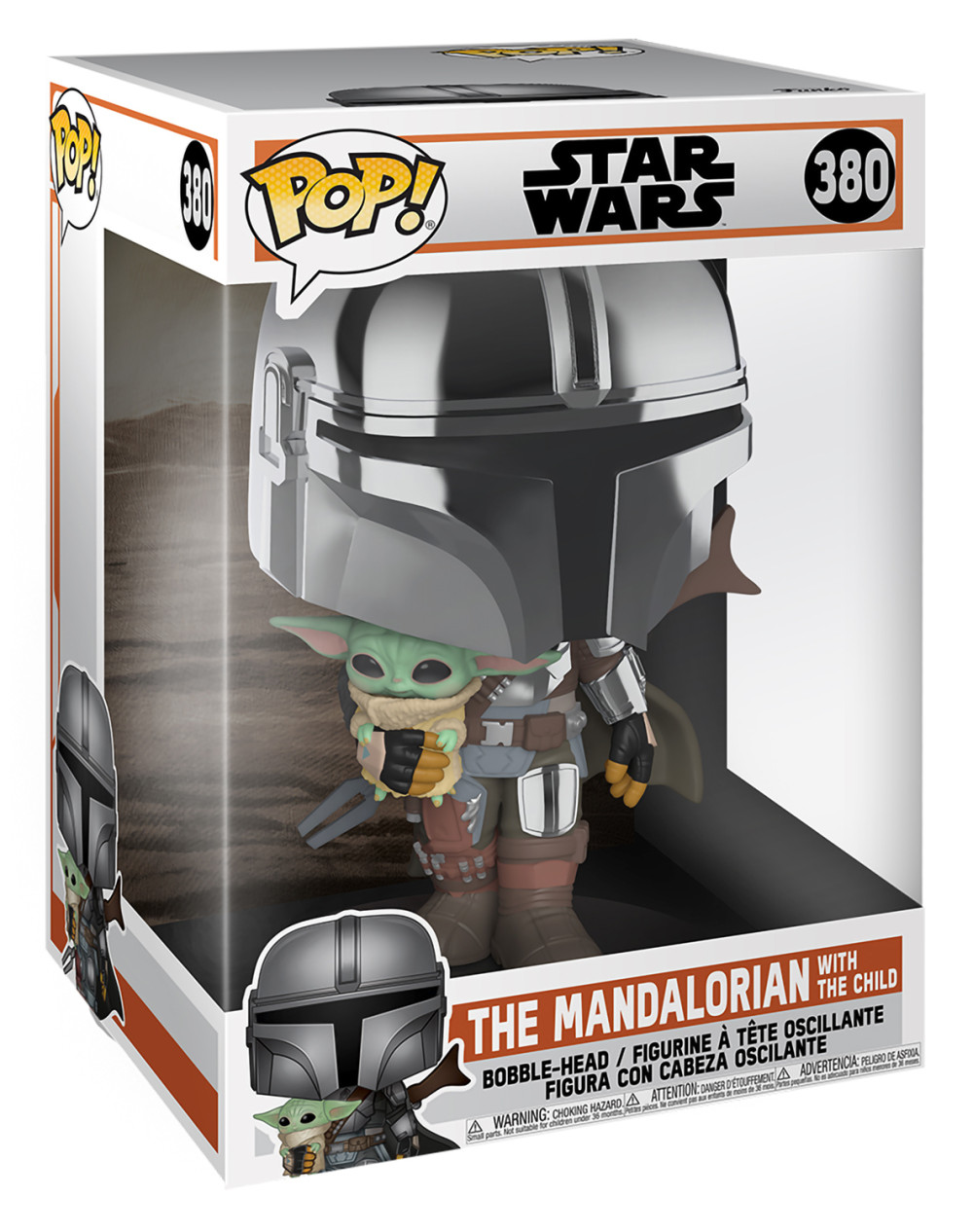  Funko POP: Star Wars Mandalorian  Mandalorian With The Child Bobble-Head (25 )
