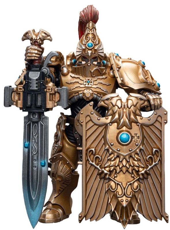Фигурка Warhammer 40 000: Adeptus Custodes – Custodian Guard with Sentinel Blade and Praesidium Shield 1:18 (12,4 см)