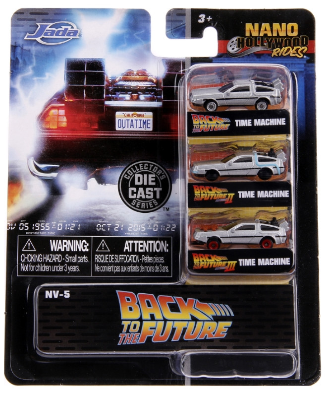 Набор машинок Hollywood Rides: Back to the Future (franchise) – Time Machine 1,65" (3 шт.)