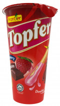 Бисквитные палочки Topfer с шоколадным и клубничным кремом – Double Chocolate 40г