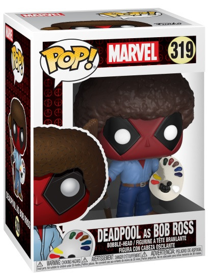 Фигурка Funko POP Marvel: Deadpool – As Bob Ross Bobble-Head (9,5 см)