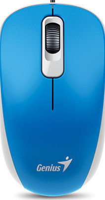 Мышь Genius DX-110 проводная для PC (голубая)