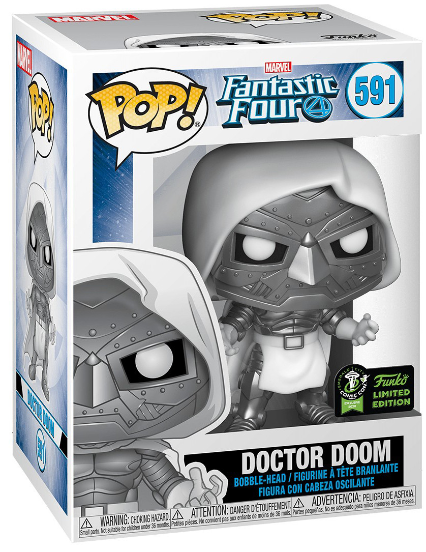  Funko POP: Marvel Fantastic Four  Doctor Doom Bobble-Head Exclusive (9,5 )