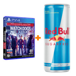  Watch_Dogs: Legion. Resistance Edition [PS4,  ] +   Red Bull   250