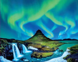 Puzzle Северное сияние: Исландия (1500 деталей)