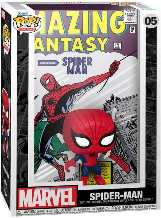 Фигурка Funko POP Comic Covers: Marvel – Amazing Spider-Man (9,5 см)