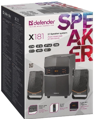   Defender 2.1x181 18 BT/FM/MP3/SD/USB/LED/RC  PC