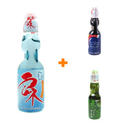  Ramune   (Matcha, Cola, Original)
