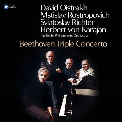 OISTRAKH DAVID & ROSTROPOVICH MSTISLAV & RICHTER SVIATOSLAV & KARAJAN HERBERT VON  Beethoven  Triple Concerto  LP + ����� ��� ������� LP � �����������