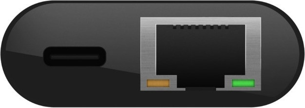 Переходник Belkin USB-C – Ethernet (черный) (INC001btBK)