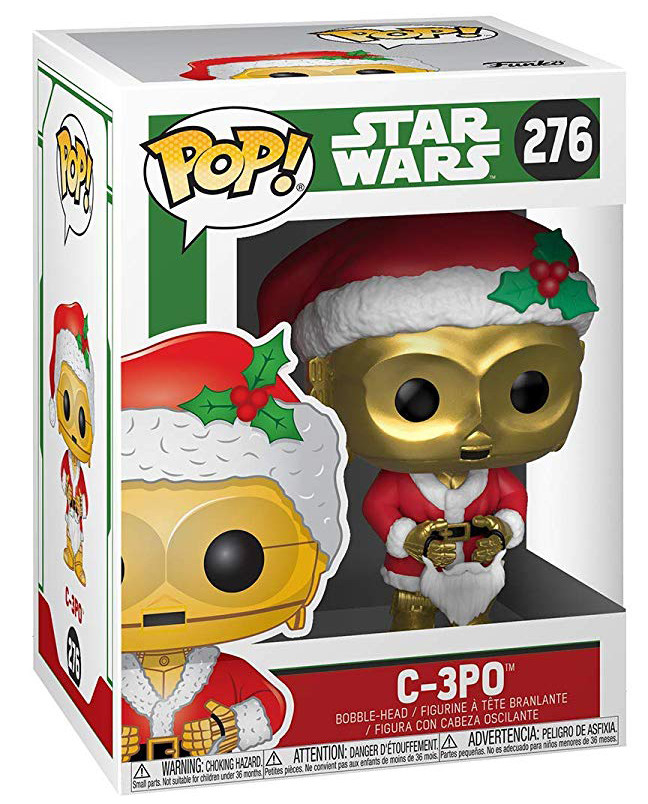 Фигурка Funko POP Star Wars: Holiday – C-3PO As Santa Bobble-Head (9,5 см)