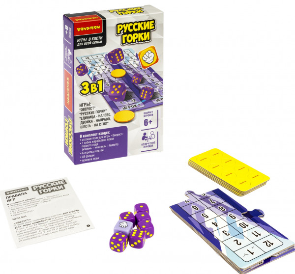 Настольная игра Русские горки 3в1