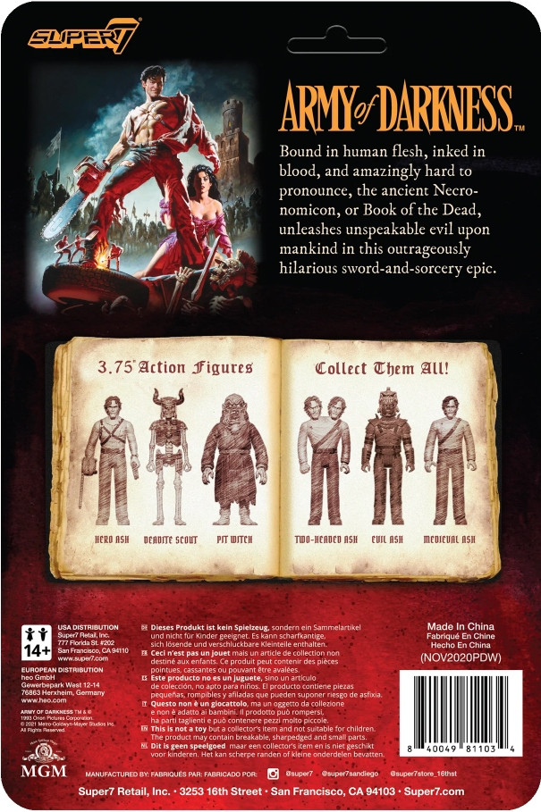 �������  ReAction Figure  Army Of Darkness:  Deadite Scout Midnight � Wave 2 (9 ��)