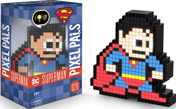 Фигурка Pixel Pals: DC – Superman Светящаяся
