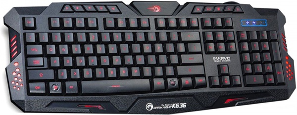 Клавиатура Marvo K636 проводная игровая с подсветкой для PC