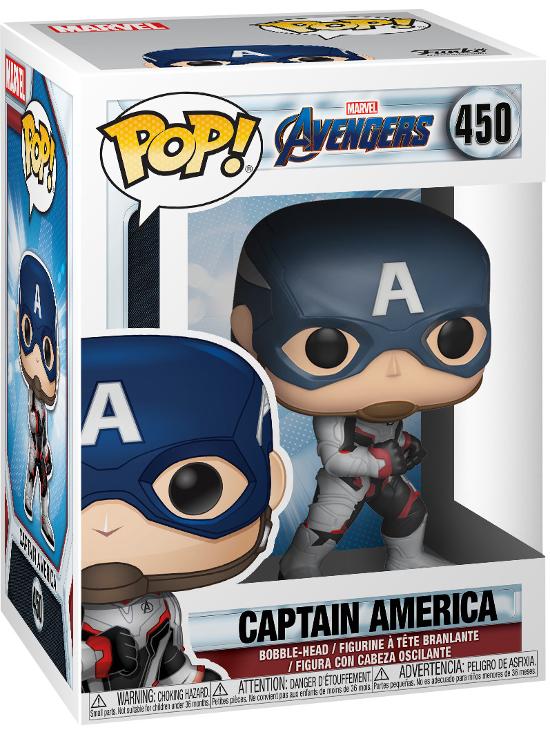  Funko POP Marvel: Avengers Endgame  Captain America Bobble-Head (9,5 )