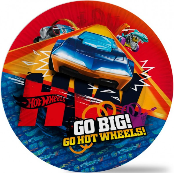 Набор бумажных тарелок Hot Wheels 1 (180 мм, 6 шт)