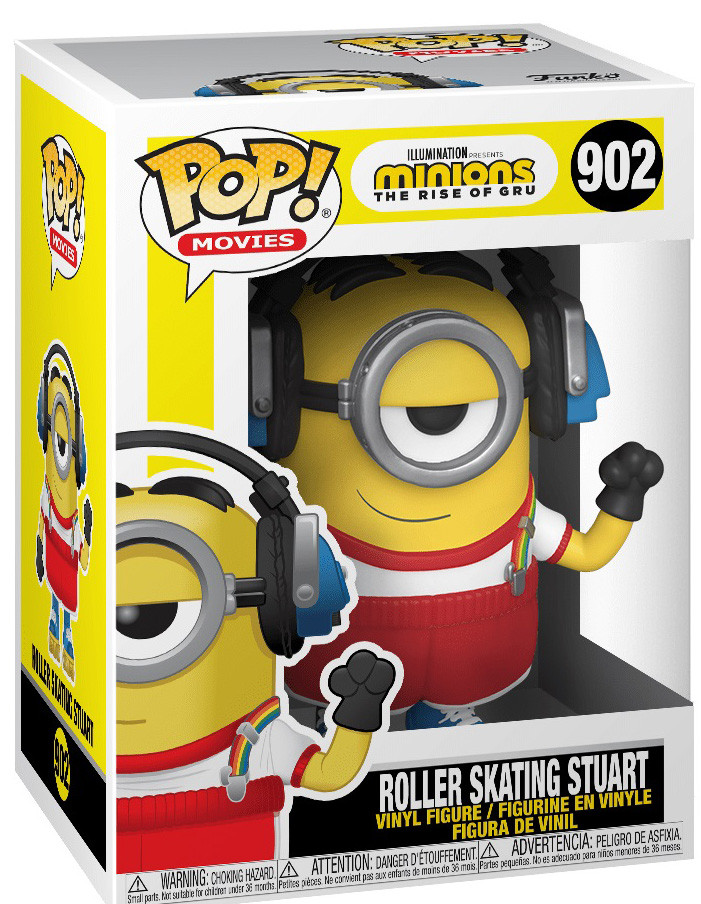  Funko POP Movies: Minions The Rise Of Gru  Roller Skating Stuart (9,5 )