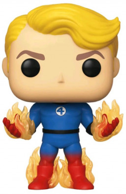 ������� Funko POP: Fantastic Four � Human Torch Suited With Flames Bobble-Head (9,5 ��)