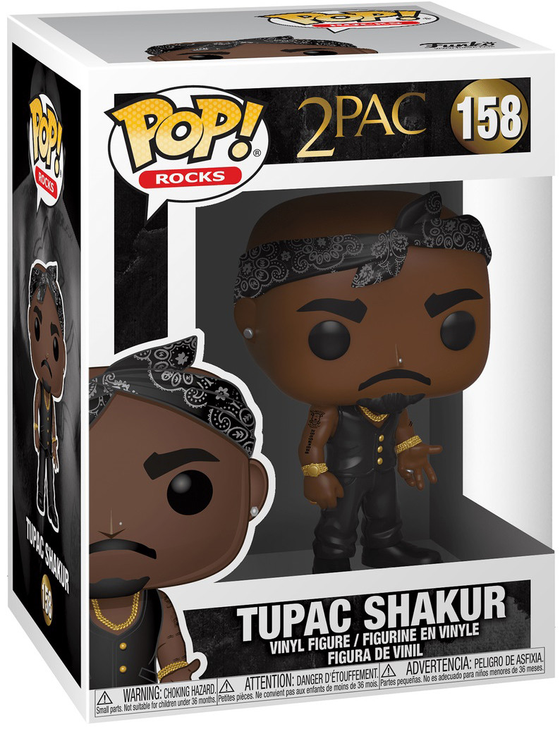  Funko POP Rocks: 2Pac  Tupac Shakur Vest With Bandana (9,5 )