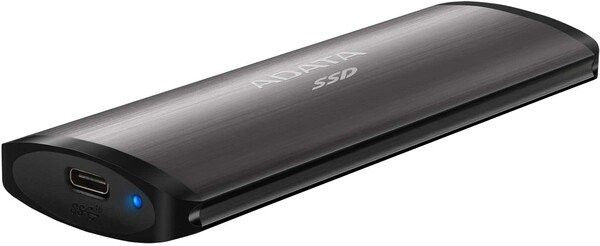 Твердотельный накопитель ADATA 256GB SE760 External SSD USB 3.2 Gen2 Type-C (серый)