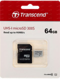Карта памяти Transcend microSDHC 64GB Class 10 UHS-I U1