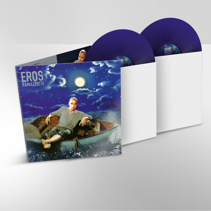 RAMAZZOTTI EROS  Stilelibero  Coloured Blue Vinyl  2LP +   LP Brush It 