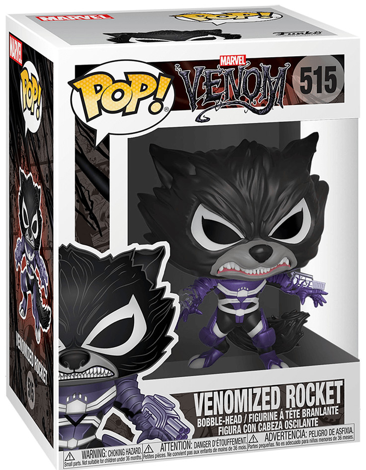  Funko POP Marvel: Venom  Venomized Rocket Bobble-Head (9,5 )