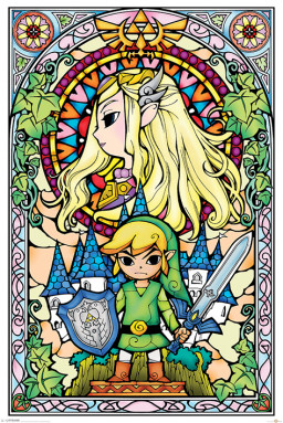 Постер Nintendo: The Legend Of Zelda – Stained Glass