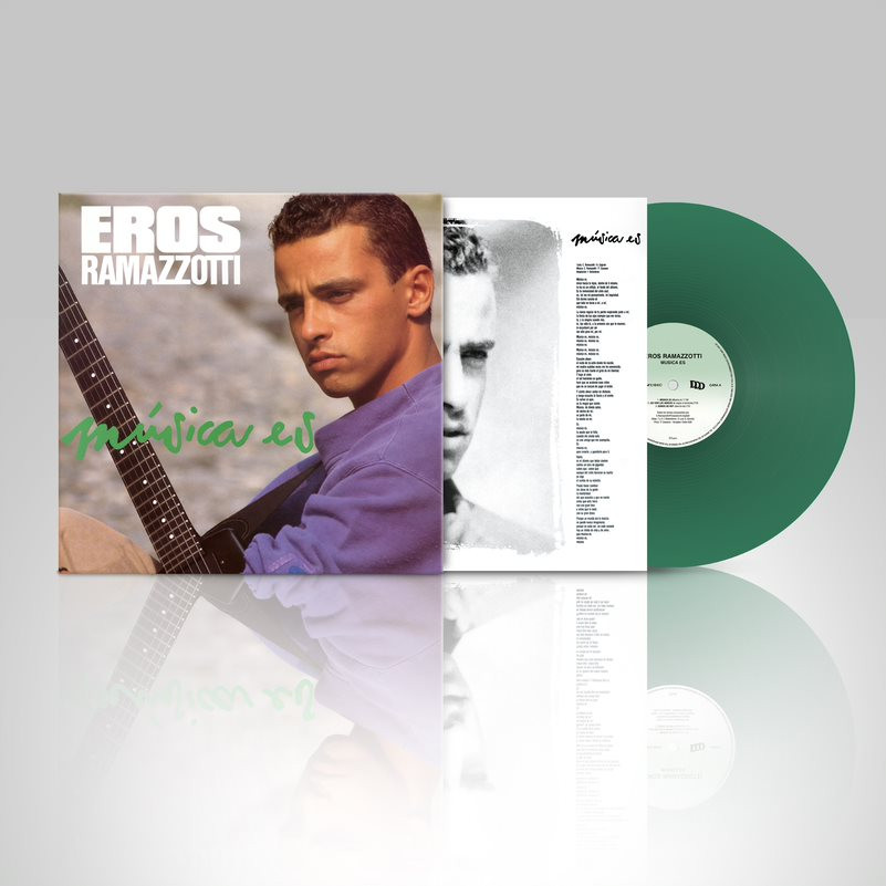 RAMAZZOTTI EROS  Musica Es  Spanish Version  Coloured Green Vinyl  LP +   LP Brush It 