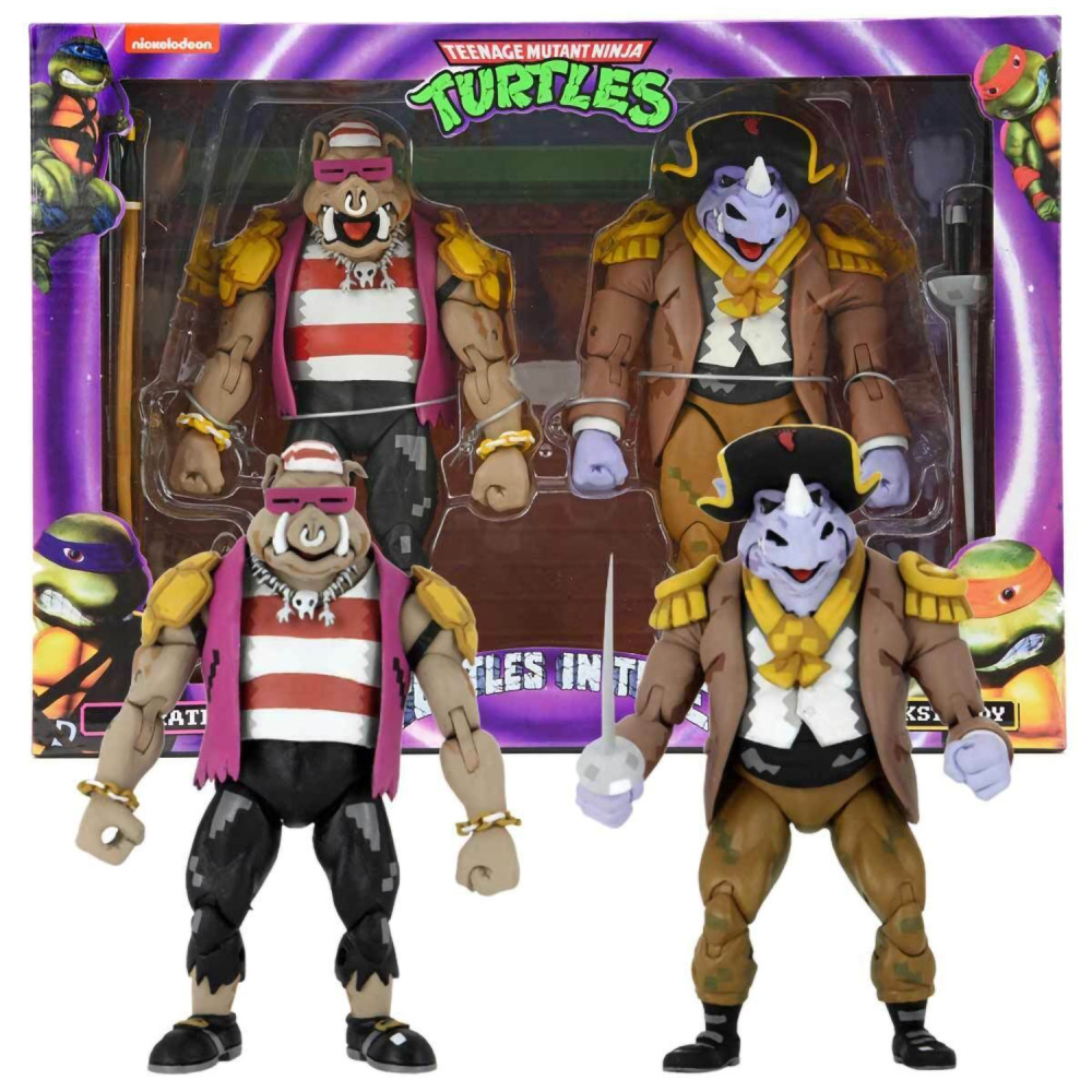   NECA Teenage Mutant Ninja Turtles: Turtles in Time  Pirate Bebop & Rocksteady Scale Action Figure (17,78 )