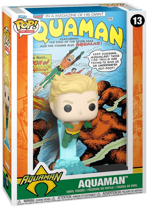Фигурка Funko POP Comic Covers: DC – Aquaman (9,5 см)