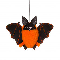 Мягкая игрушка Летучая мышь Мэлис оранжевая (27 см)