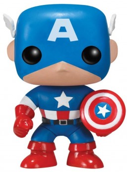  Funko POP Marvel: Marvel Universe  Captain America Bobble-Head (9,5 )